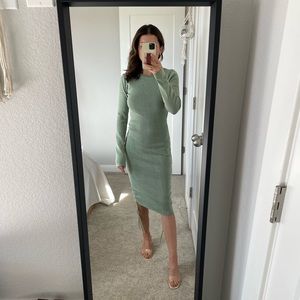 Lioness Military Minds Sage Green Adjustable Dress Midi or Mini size S Small